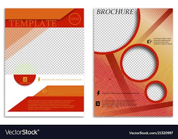 Abstract a4 brochure cover design templates for vector image
