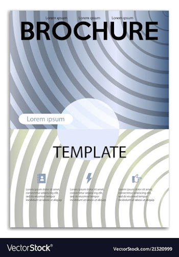 Abstract a4 brochure cover design templates for vector image