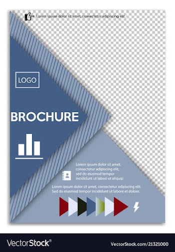 Abstract a4 brochure cover design templates for vector image