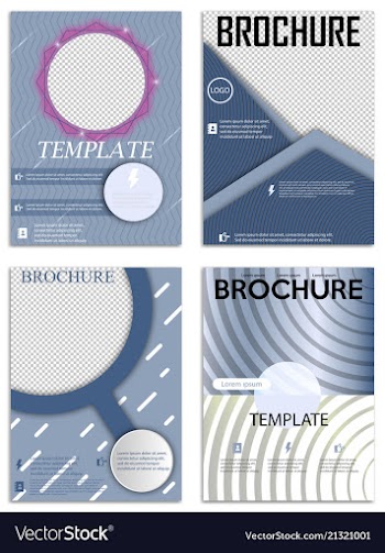 Abstract a4 brochure cover design templates for vector image