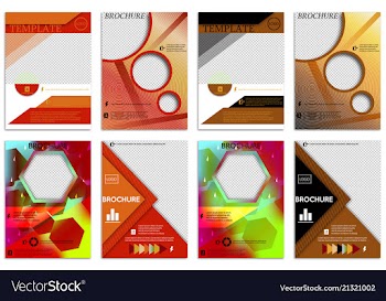 Abstract a4 brochure cover design templates for vector image
