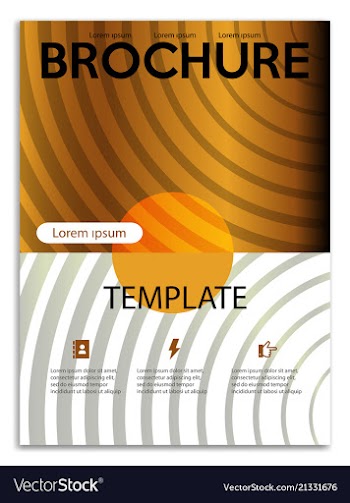 Abstract a4 brochure cover design templates for vector image
