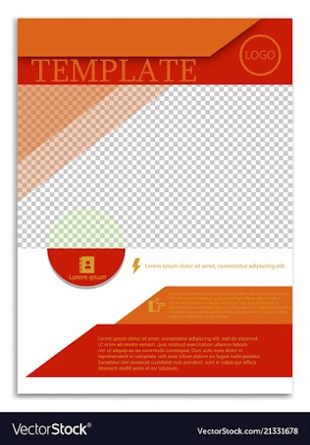 Abstract a4 brochure cover design templates for vector image