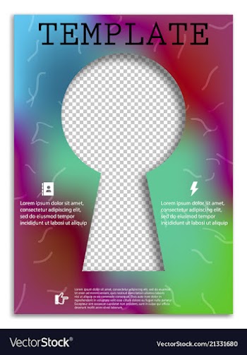 Abstract a4 brochure cover design templates for vector image