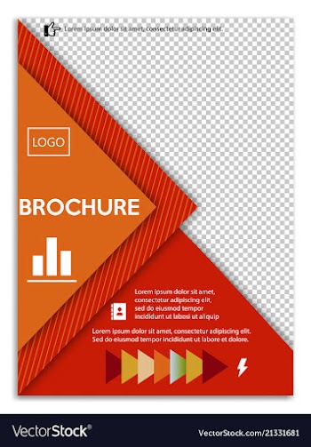 Abstract a4 brochure cover design templates for vector image