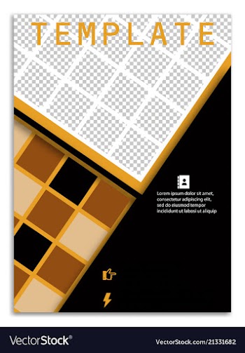 Abstract a4 brochure cover design templates for vector image