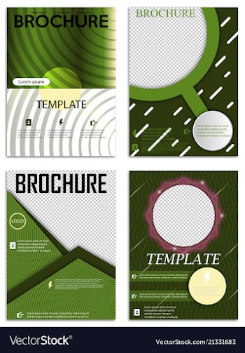 Abstract a4 brochure cover design templates for vector image