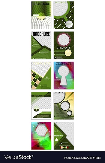 Abstract a4 brochure cover design templates for vector image