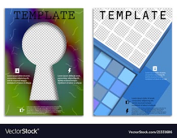Abstract a4 brochure cover design templates for vector image