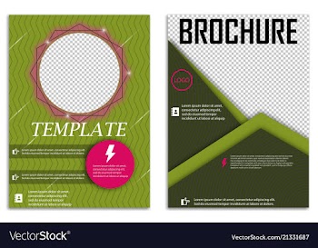 Abstract a4 brochure cover design templates for vector image