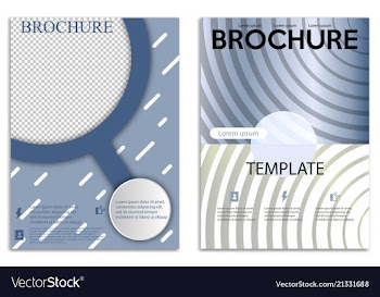 Abstract a4 brochure cover design templates for vector image