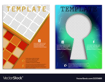 Abstract a4 brochure cover design templates for vector image