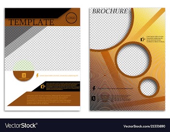 Abstract a4 brochure cover design templates for vector image