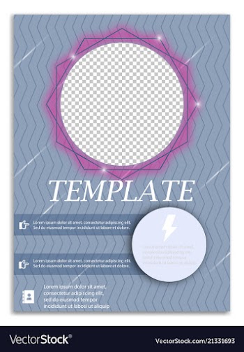 Abstract a4 brochure cover design templates for vector image