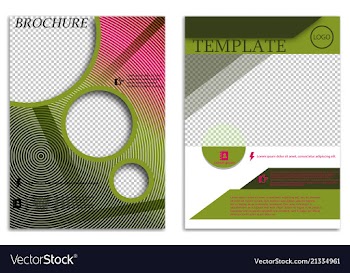 Abstract a4 brochure cover design templates for vector image