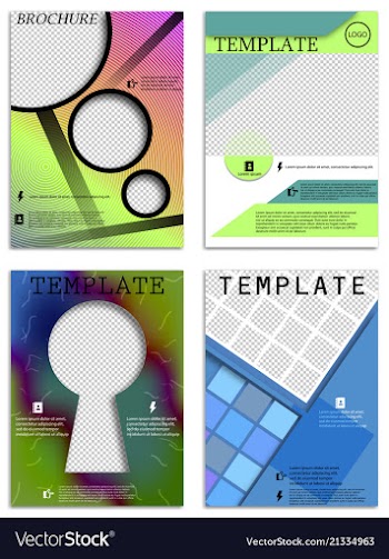 Abstract a4 brochure cover design templates for vector image