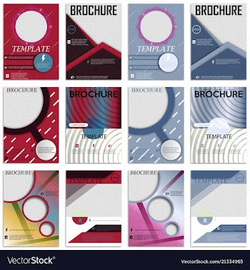 Abstract a4 brochure cover design templates for vector image
