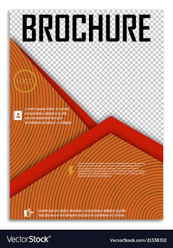Abstract a4 brochure cover design templates for vector image