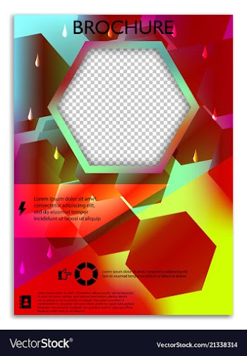 Abstract a4 brochure cover design templates for vector image