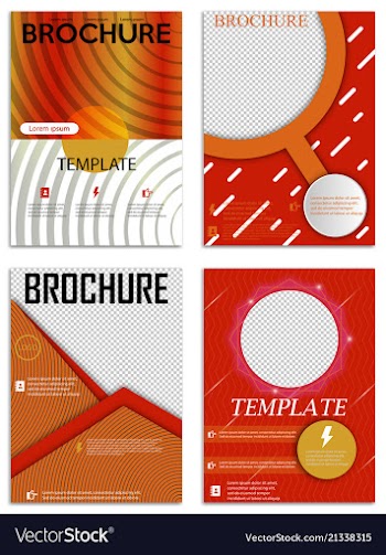 Abstract a4 brochure cover design templates for vector image