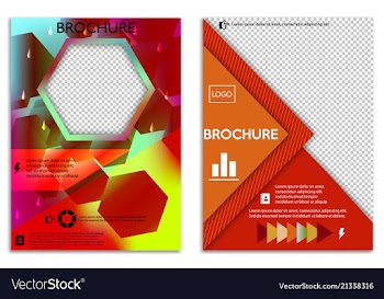 Abstract a4 brochure cover design templates for vector image
