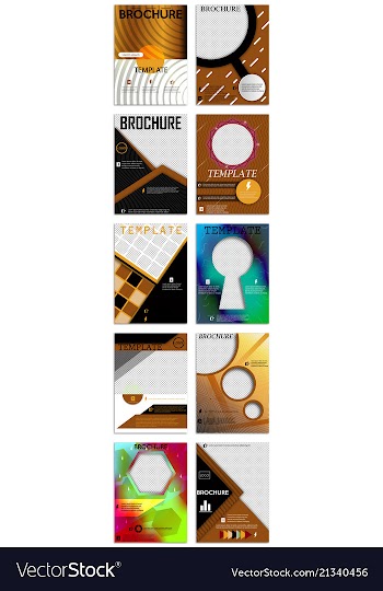 Abstract a4 brochure cover design templates for vector image