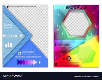 Abstract a4 brochure cover design templates for vector image