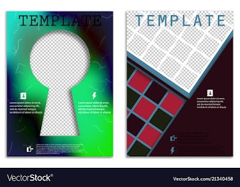 Abstract a4 brochure cover design templates for vector image