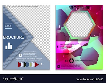 Abstract a4 brochure cover design templates for vector image