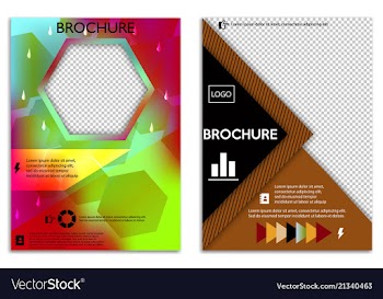 Abstract a4 brochure cover design templates for vector image