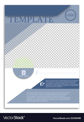 Abstract a4 brochure cover design templates for vector image