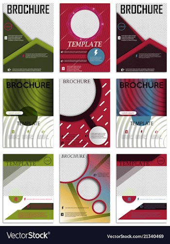 Abstract a4 brochure cover design templates for vector image