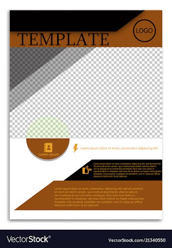 Abstract a4 brochure cover design templates for vector image