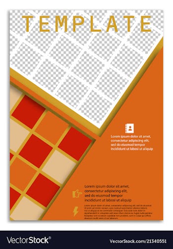 Abstract a4 brochure cover design templates for vector image