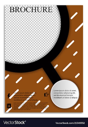 Abstract a4 brochure cover design templates for vector image