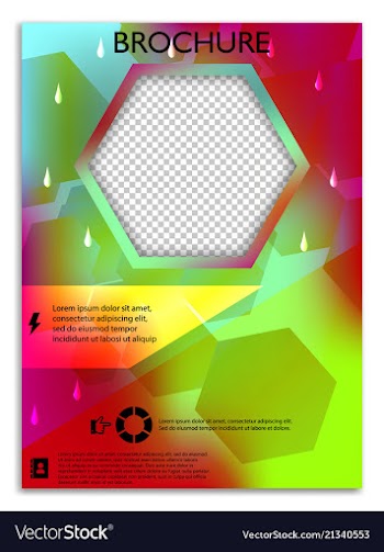 Abstract a4 brochure cover design templates for vector image