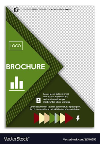 Abstract a4 brochure cover design templates for vector image