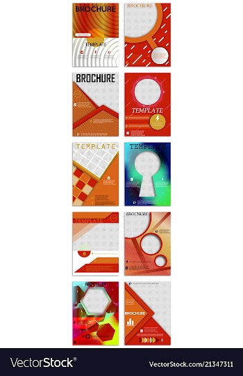 Abstract a4 brochure cover design templates for vector image