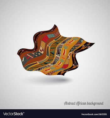 Abstract African backdrop vector image