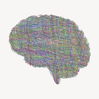Abstract anxiety brain hand drawn, | Free Vector - rawpixel