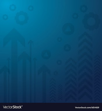  					Abstract arrow on blue background vs vector image														