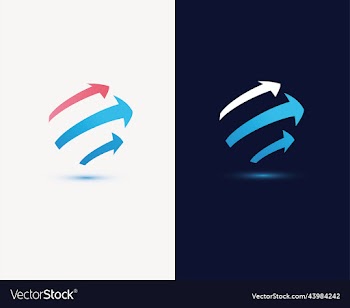 abstract arrow symbol logo template