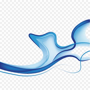 Abstract art - Blue grace line 