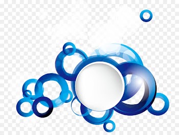 Abstract art Circle Blue - Dynamic square ring 