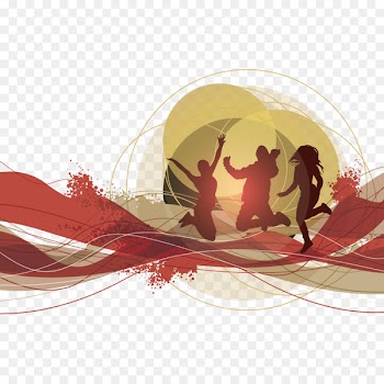 Abstract art Clip art - Curves and crazy people 
