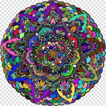 Abstract art Color , mandala transparent background PNG clipart