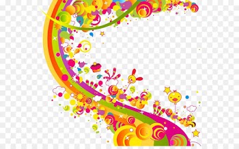 Abstract art Color Rainbow Clip art - Colored road 