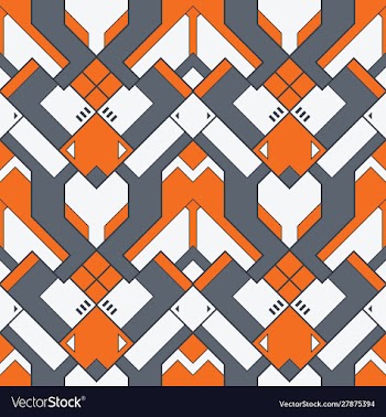 Abstract art deco color seamless pattern vector image