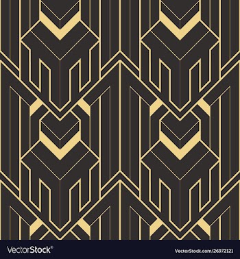 Abstract art deco geometric pattern 63 vector image