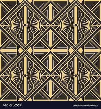  					Abstract art deco seamless modern tiles pattern vector image														